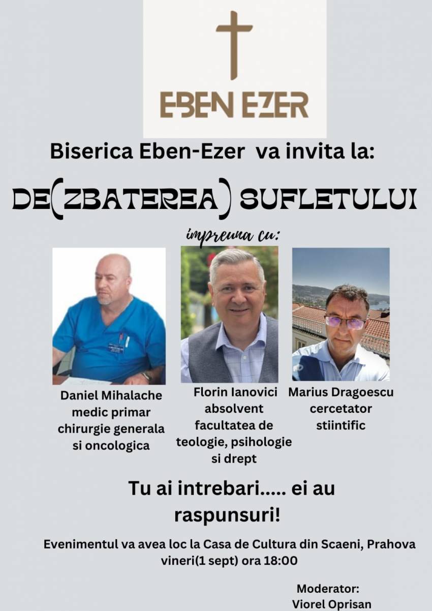 Daniel Mihalache, Florin Ianovici şi Marius Dragoescu la Casa de Cultură Scăeni