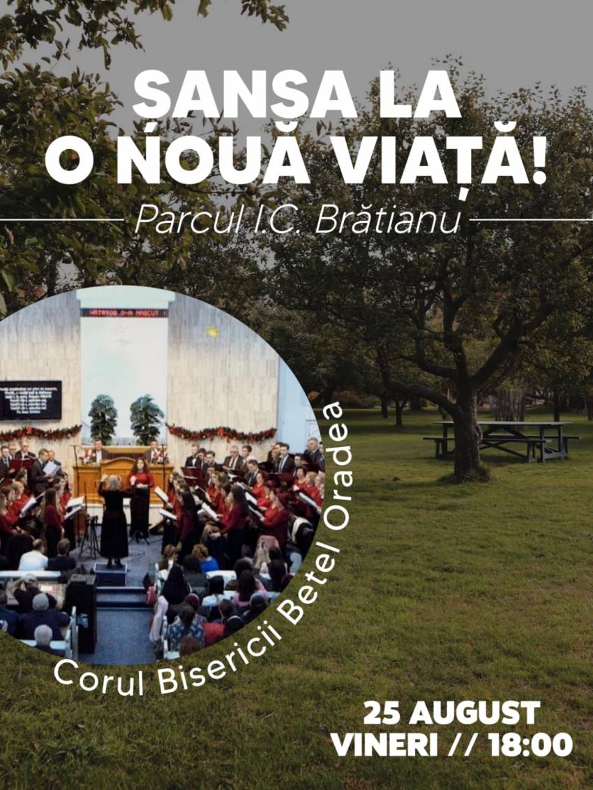 Corul Bisericii Betel Oradea în Parcul I.C. Brătianu