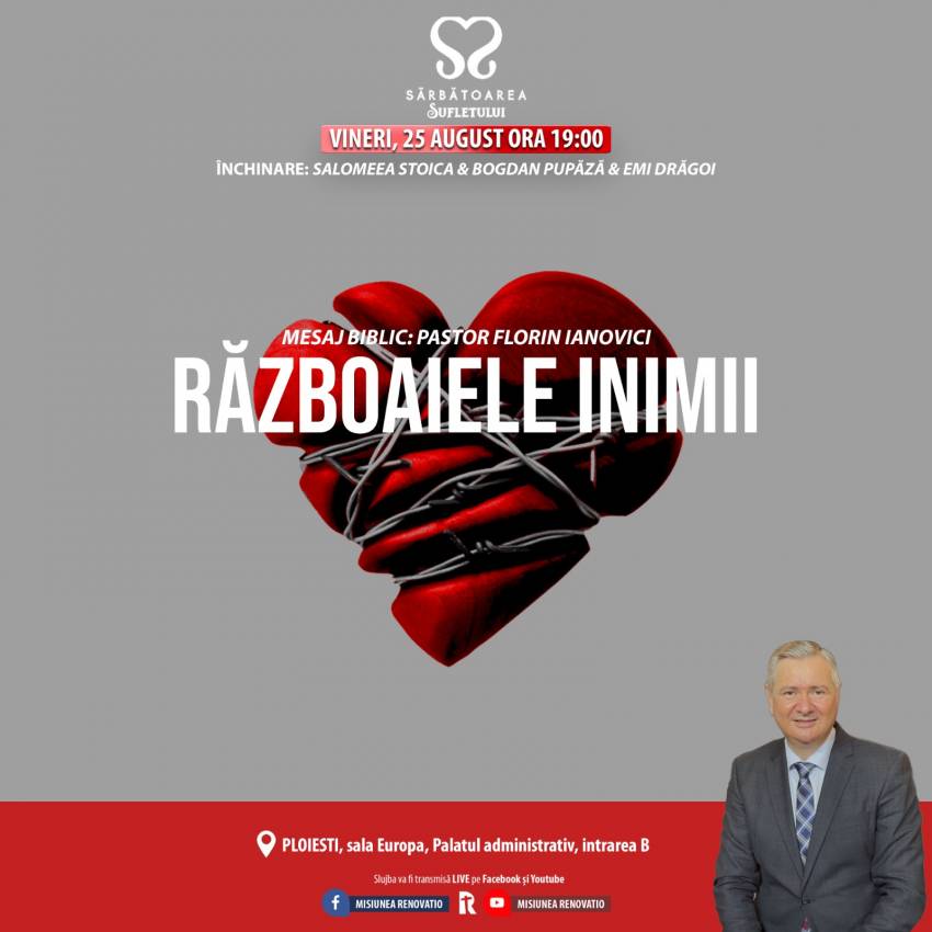 Sărbătoarea Sufletului cu Florin Ianovici la Ploiești
