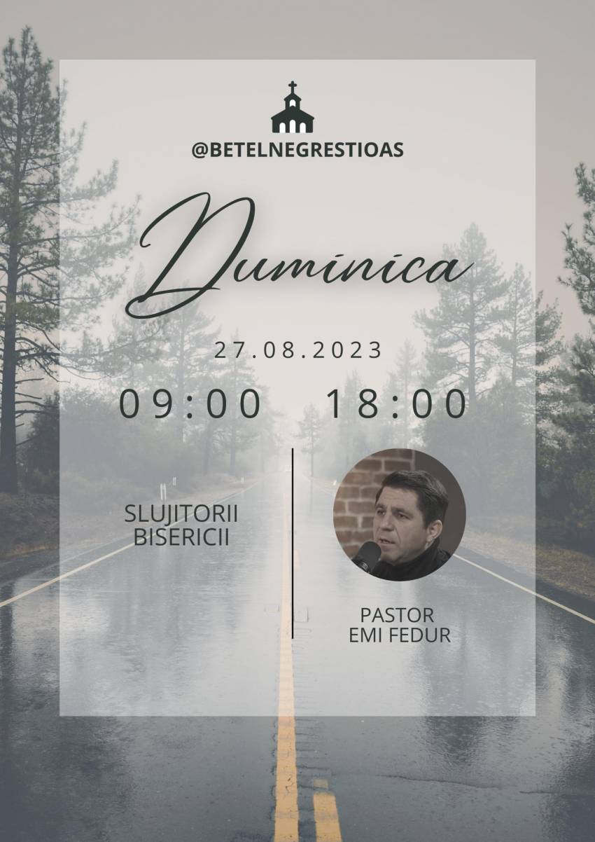 Emanuel Fedur la Biserica Betel Negrești-Oaș
