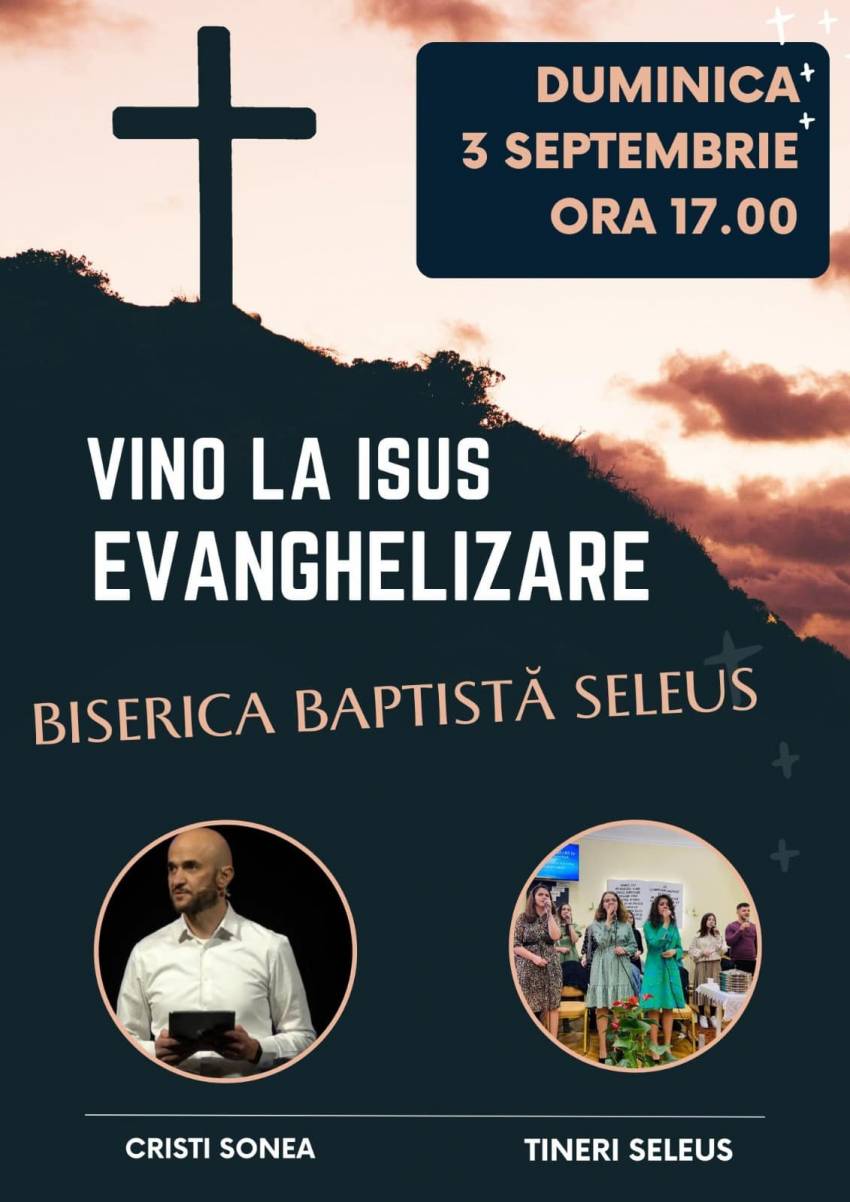 Evanghelizare cu Cristi Sonea la Biserica Harul Seleuș