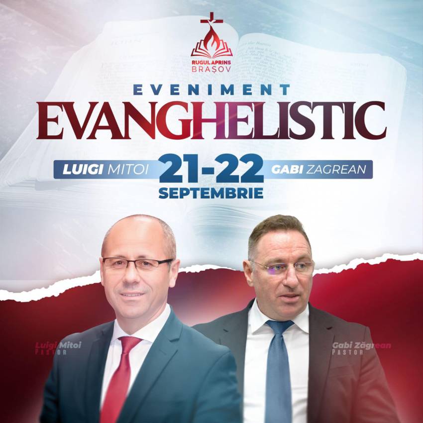 Eveniment evanghelistic la Biserica Rugul Aprins Brașov