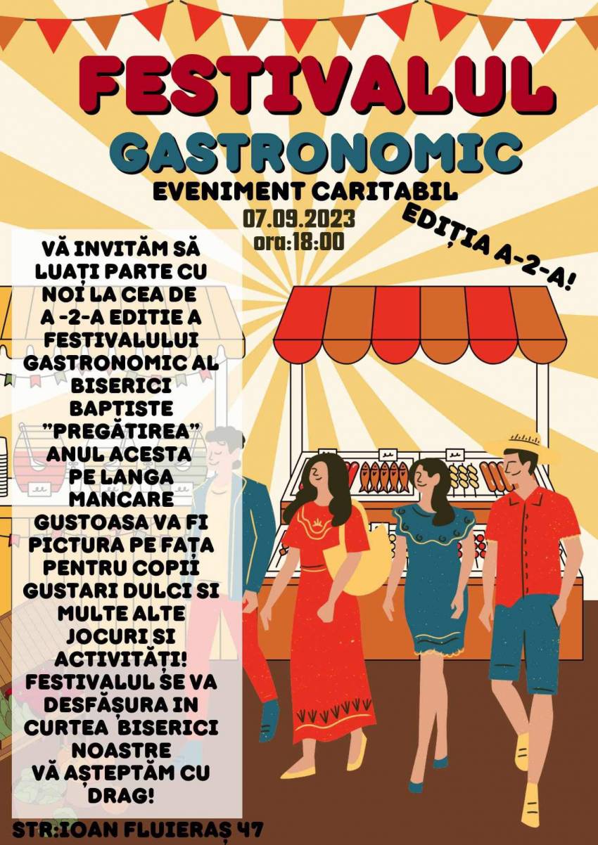 Festival Gastronomic la Biserica Pregătirea Arad