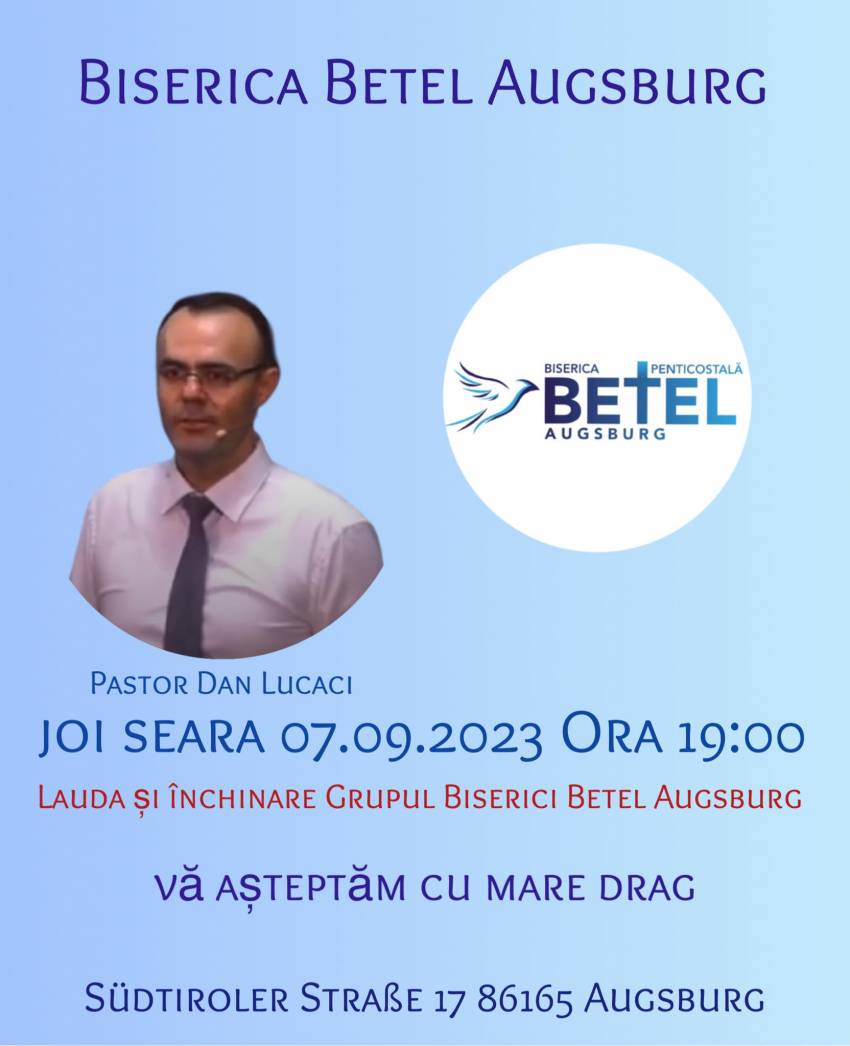 Dan Lucaci la Biserica Betel Augsburg