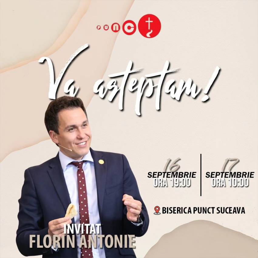 Florin Antonie la Biserica Punct Suceava 