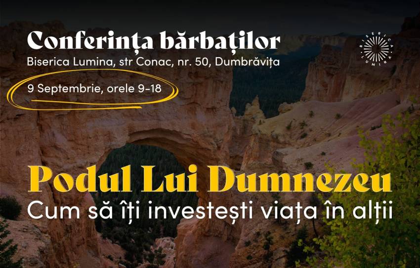 Conferința Bărbaților la Biserica Lumina Timișoara