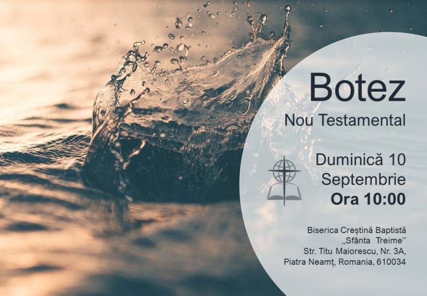 Botez la Biserica Sfânta Treime Piatra Neamț