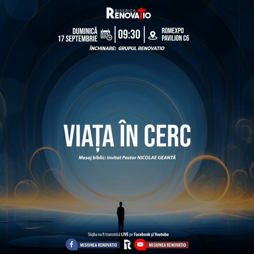 Nicolae Geantă la Biserica Renovatio București