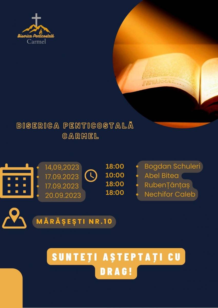 Botez & Evenimente evanghelistice la Biserica Carmel Oradea