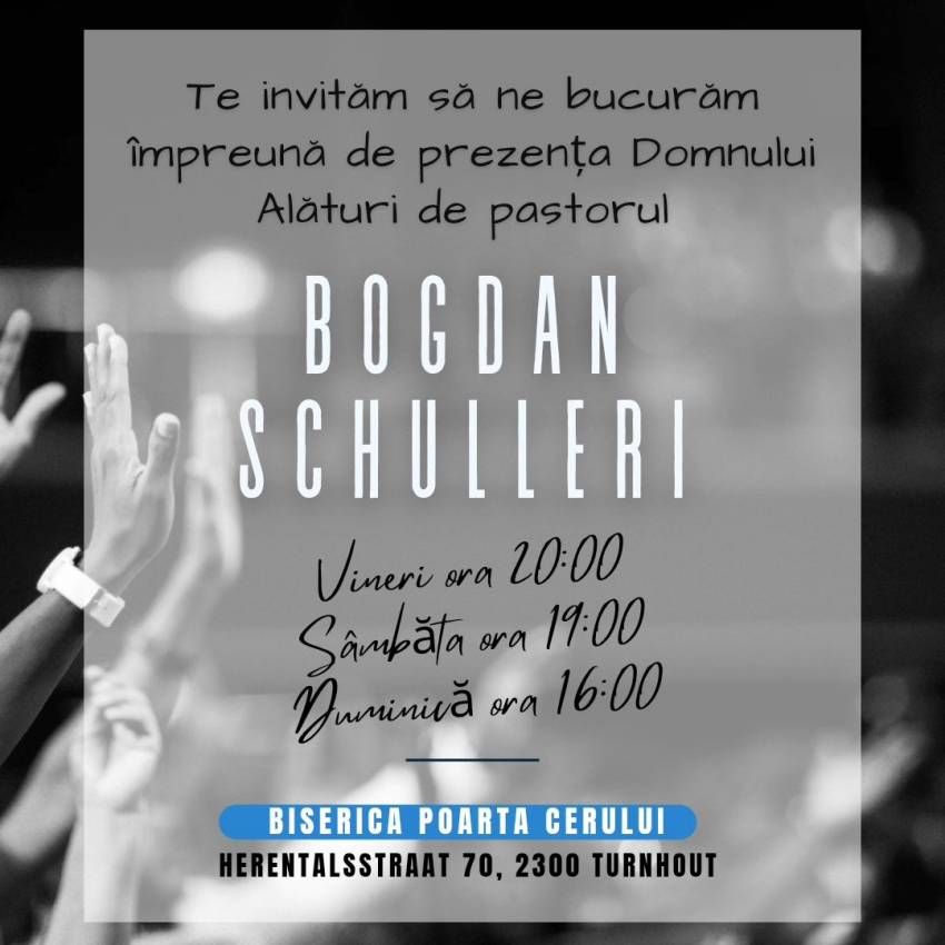 Bogdan Schulleri la Biserica Poarta Cerului Turnhout