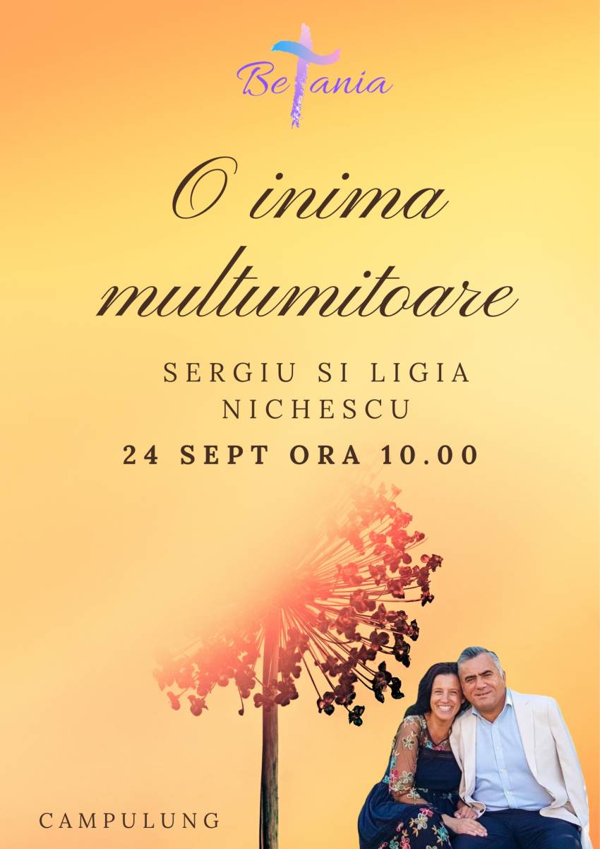 Sergiu & Ligia Nichescu la Biserica Betania Câmpulung