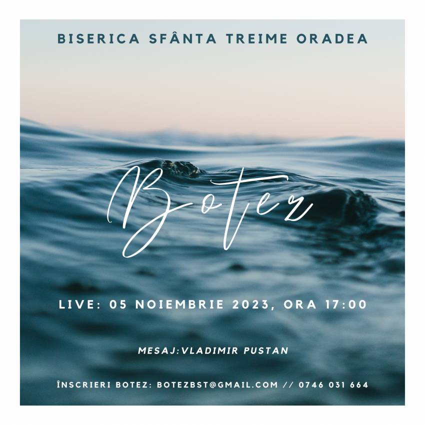 Botez la Biserica Sfânta Treime Oradea