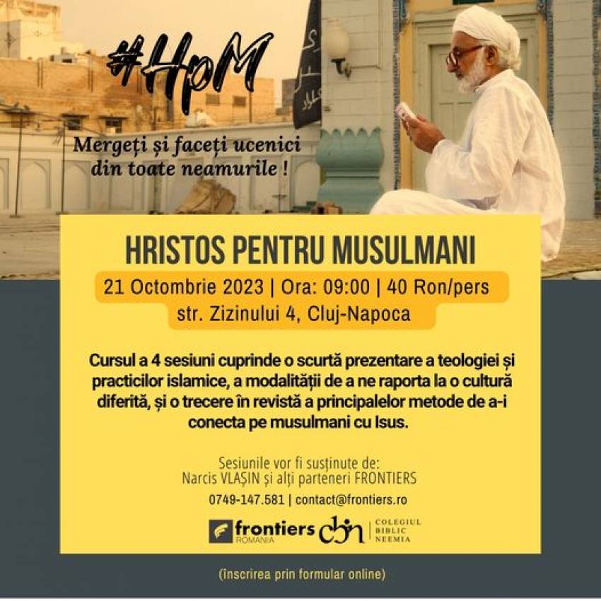 Cursul HRISTOS PENTRU MUSULMANI la Cluj-Napoca