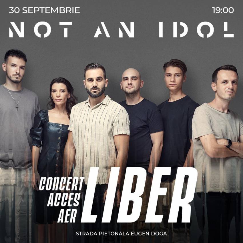 Concert NOT AN IDOL în aer liber în Chișinău