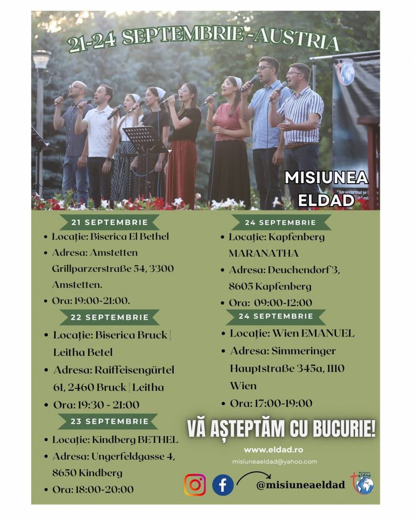 Misiunea Eldad - Turneu Austria