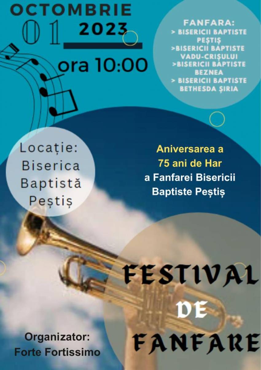 Festival de Fanfare la Biserica Baptistă Peștiș