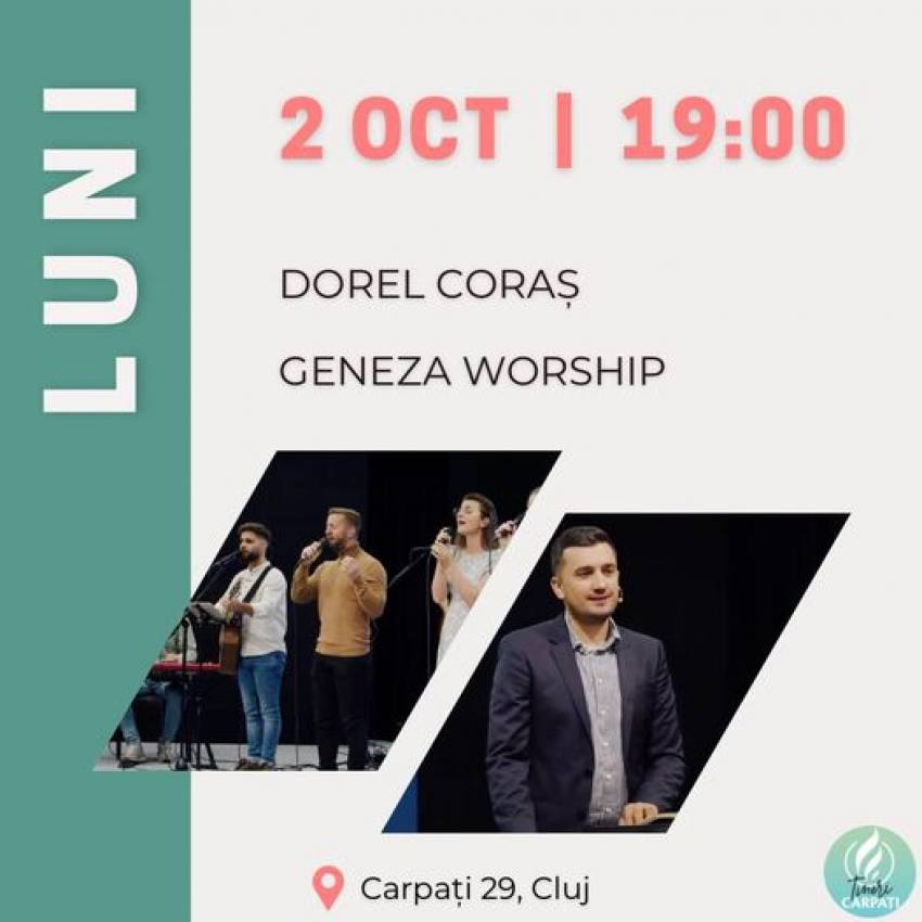 Dorel Coraș la Biserica Carpați Cluj-Napoca