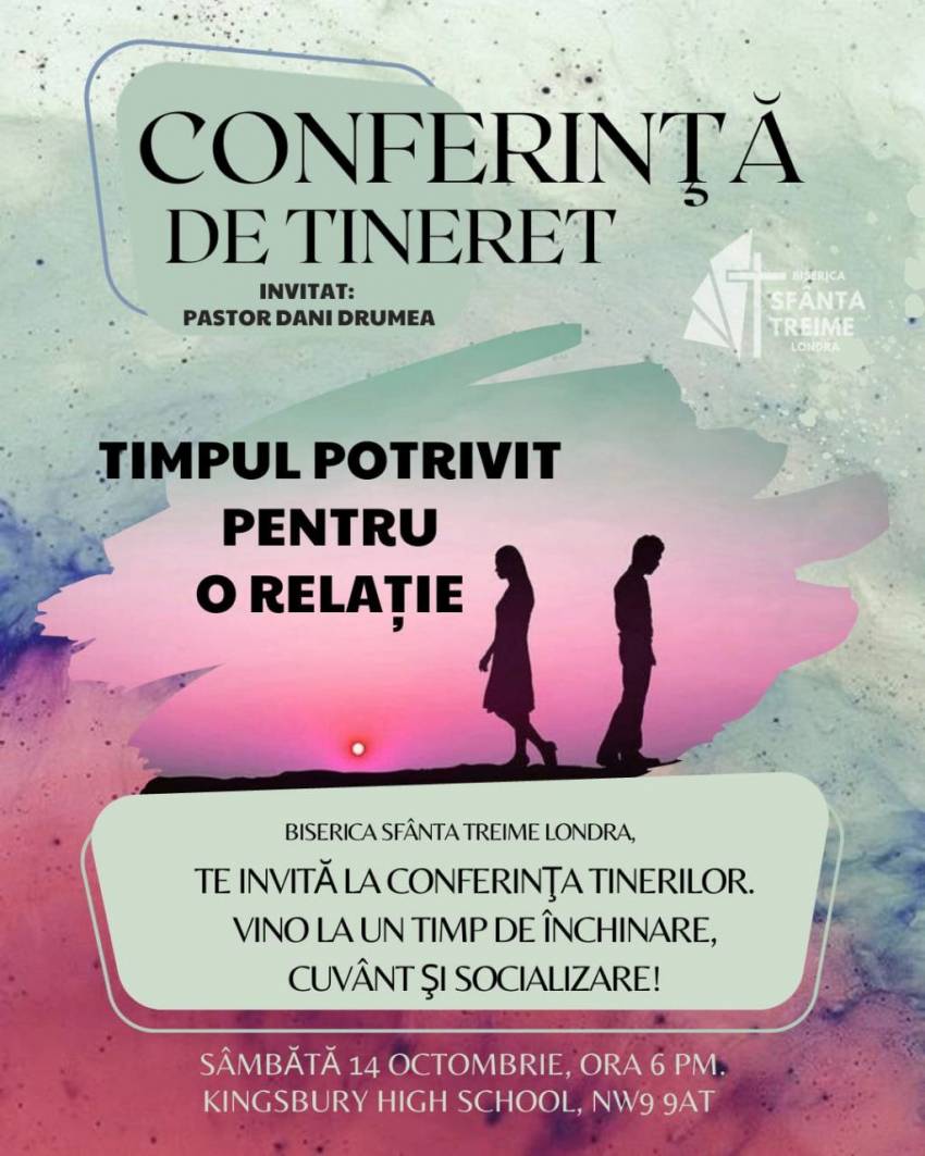 Conferință de tineret cu Dani Drumea la Biserica Apostolică Râul Sfânt Londra
