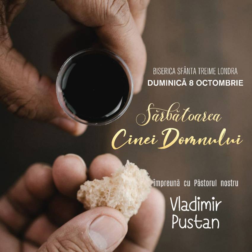 Vladimir Pustan la Biserica Sfânta Treime Londra