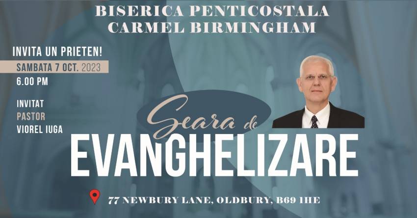 Viorel Iuga la Biserica Carmel Birmingham