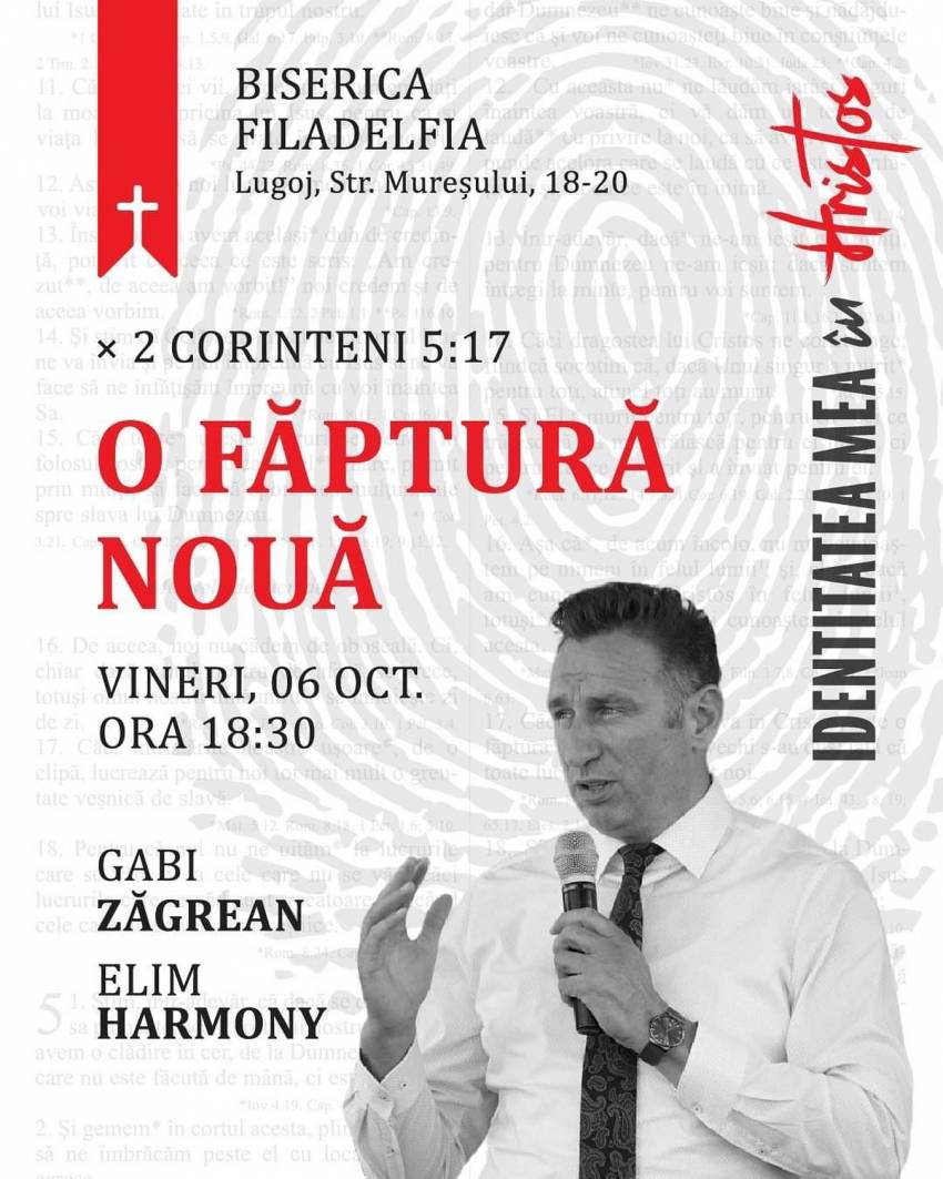 Gabi Zăgrean & Elim Harmony la Biserica Filadelfia Lugoj