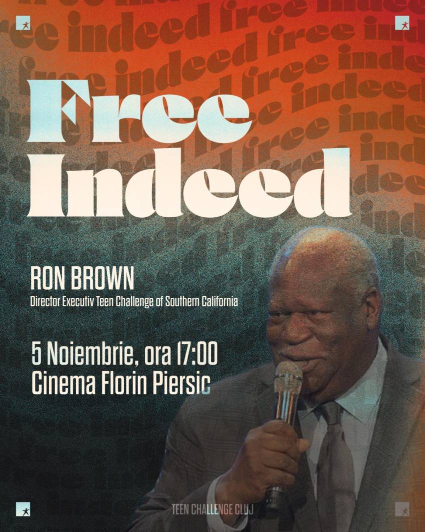 FREE INDEED cu Ron Brown la Cluj-Napoca