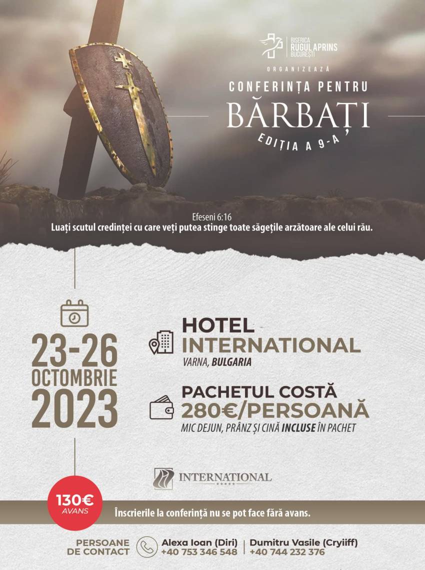 Conferință pentru bărbați la Varna