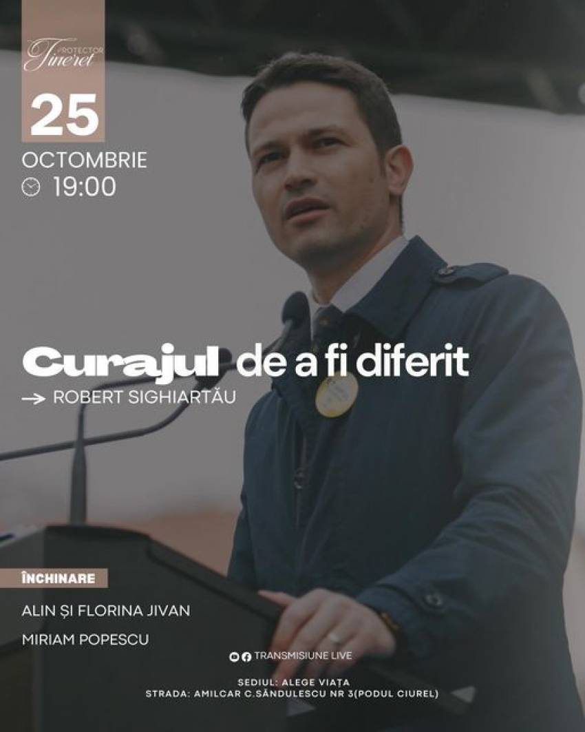 Robert Sighartău la Biserica Protector București