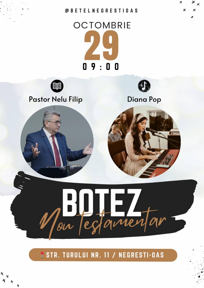 Botez la Biserica Betel Negrești-Oaș