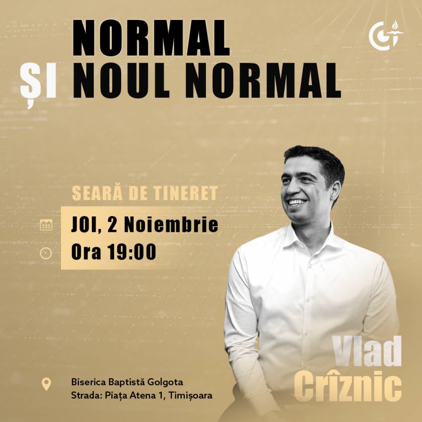 Vlad Crîznic la Biserica Golgota Timișoara