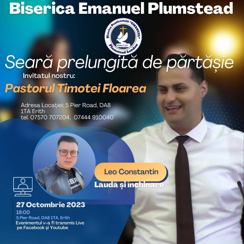 Timotei Floarea la Biserica Emanuel Plumstead