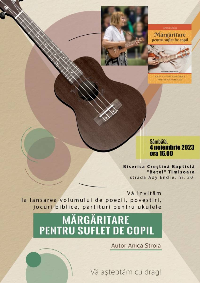 Lansare de carte la Biserica Betel Timişoara