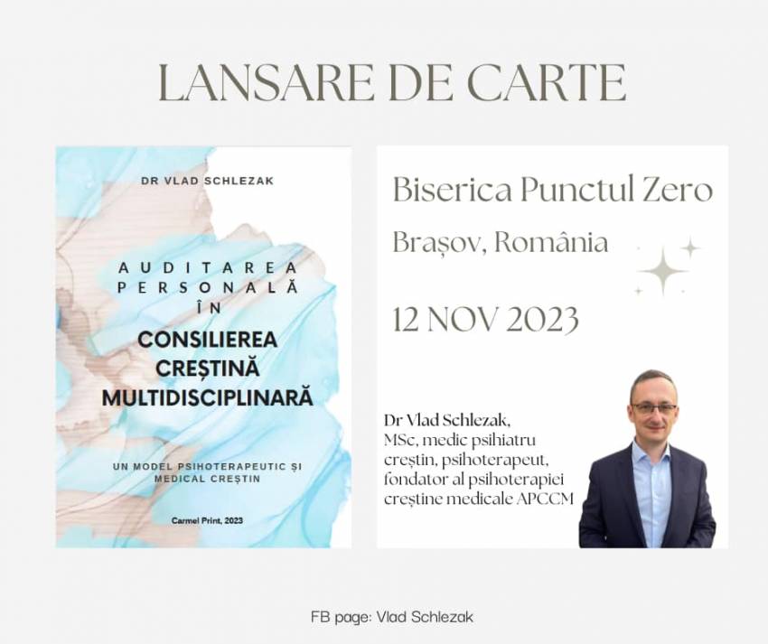Lansare de carte la Biserica Punctul Zero Brașov
