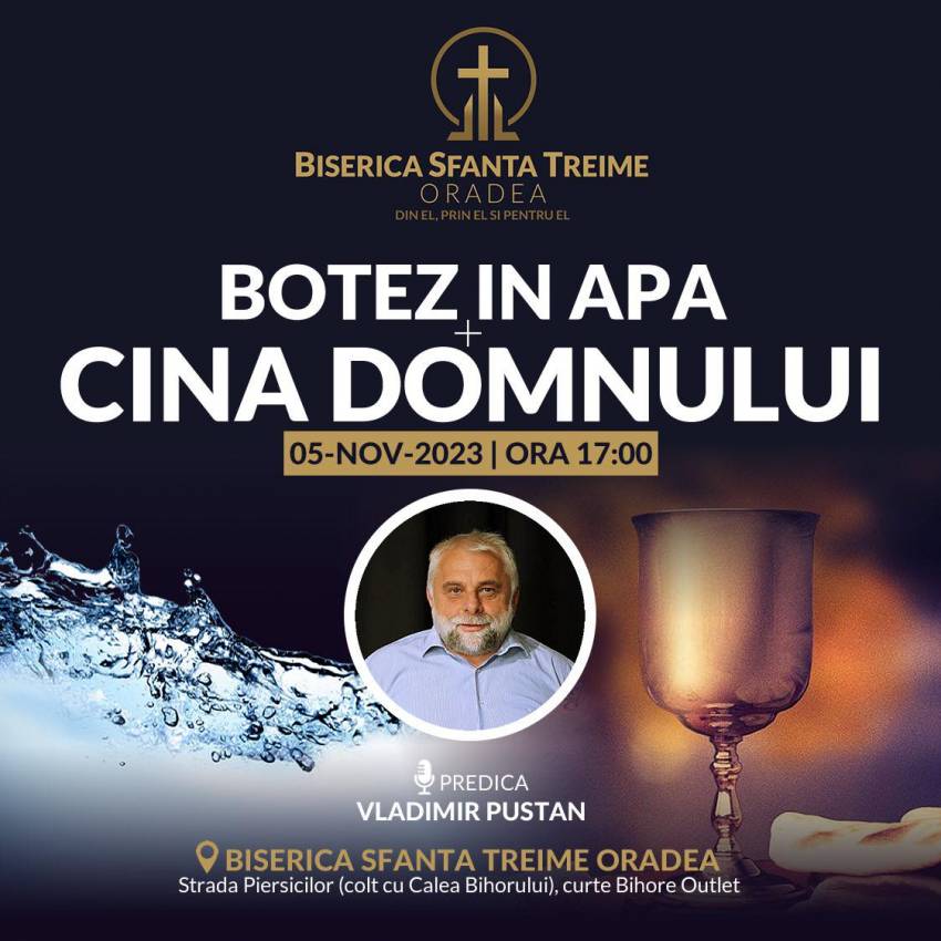 Botez la Biserica Sfânta Treime Oradea