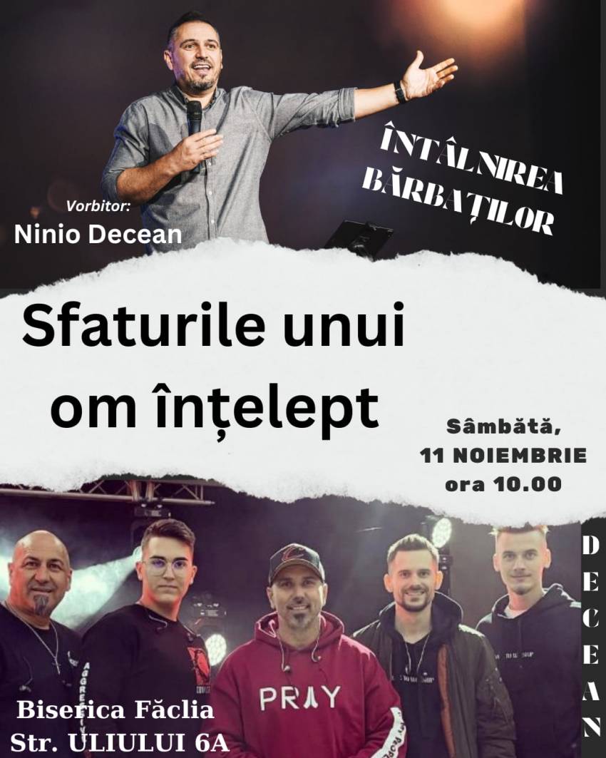 Întâlnirea bărbaților la Biserica Făclia Cluj-Napoca