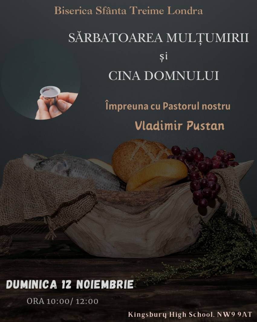 Sărbătoarea Mulțumirii la Biserica Sfânta Treime Londra