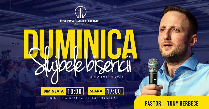 Tony Berbece la Biserica Sfânta Treime Oradea
