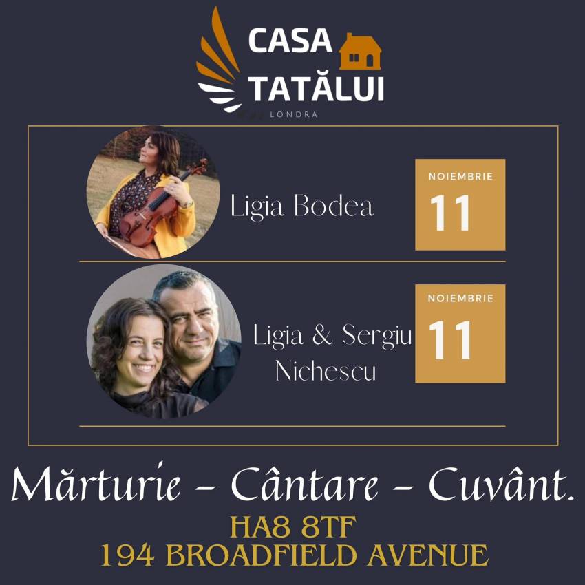 Sergiu & Ligia Nichescu la Biserica Casa Tatălui Londra