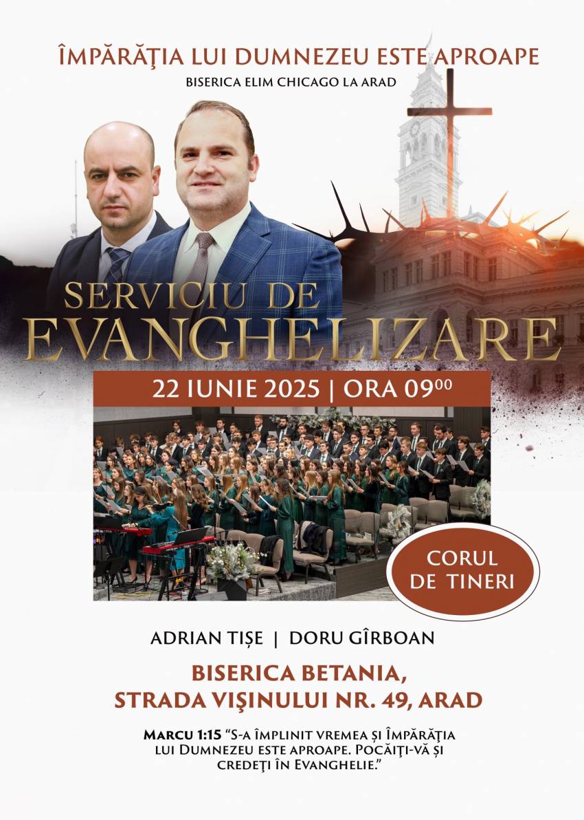 Biserica Elim Chicago: Misiune în Arad