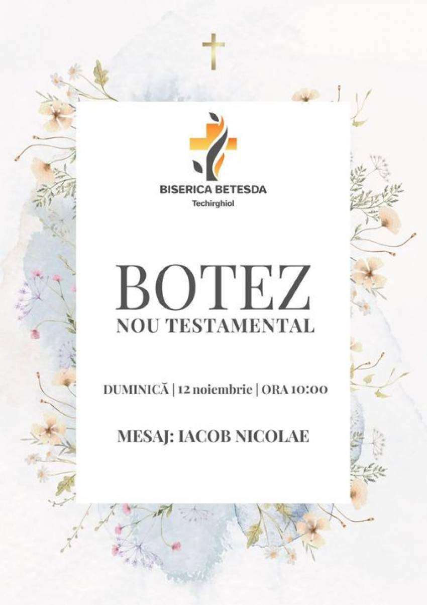 Botez la Biserica Betesda Techirghiol