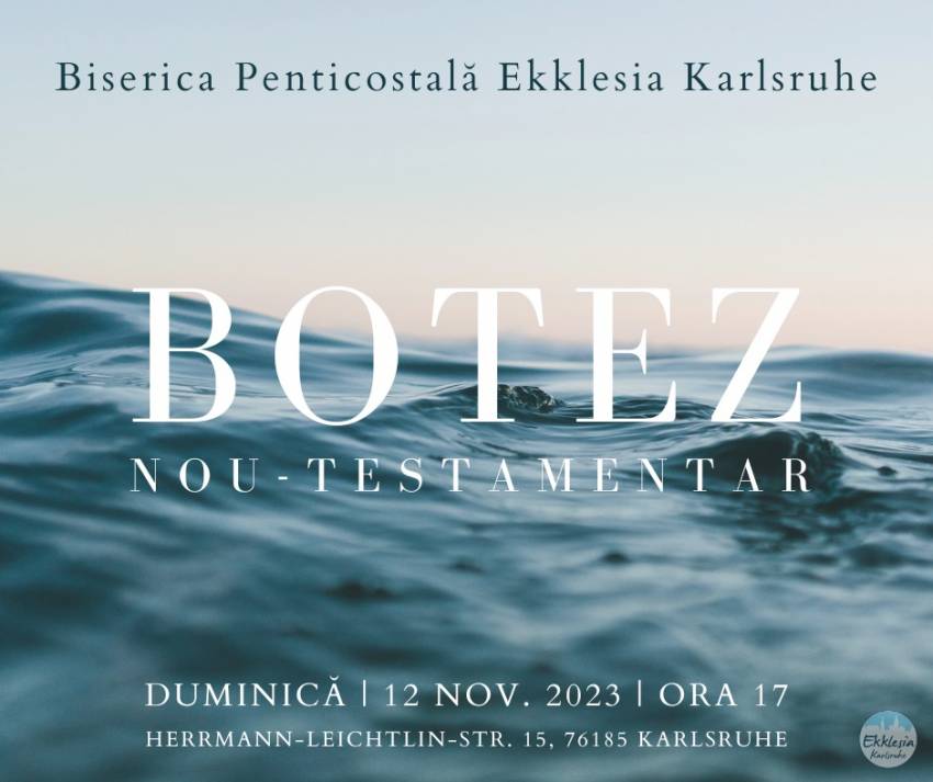 Botez la Biserica Ekklesia Karlsruhe