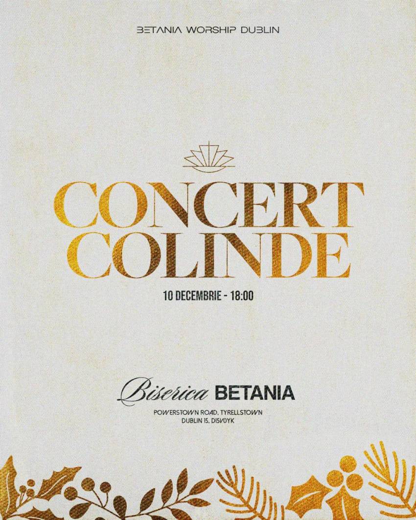 Concert de colinde la Biserica Betania Dublin