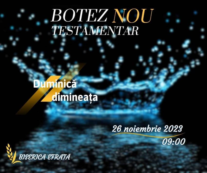 Botez la Biserica Efrata Făget