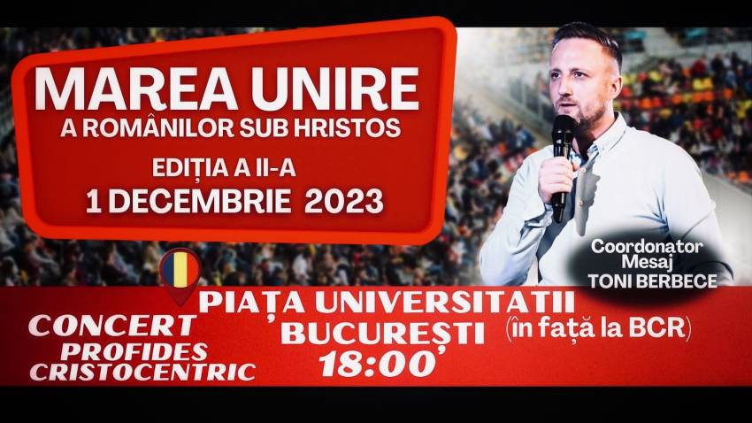 Concert Cristocentric & Profides în Piața Universității București