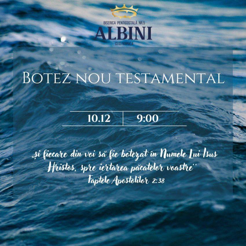 Botez la Biserica Albini Cluj-Napoca