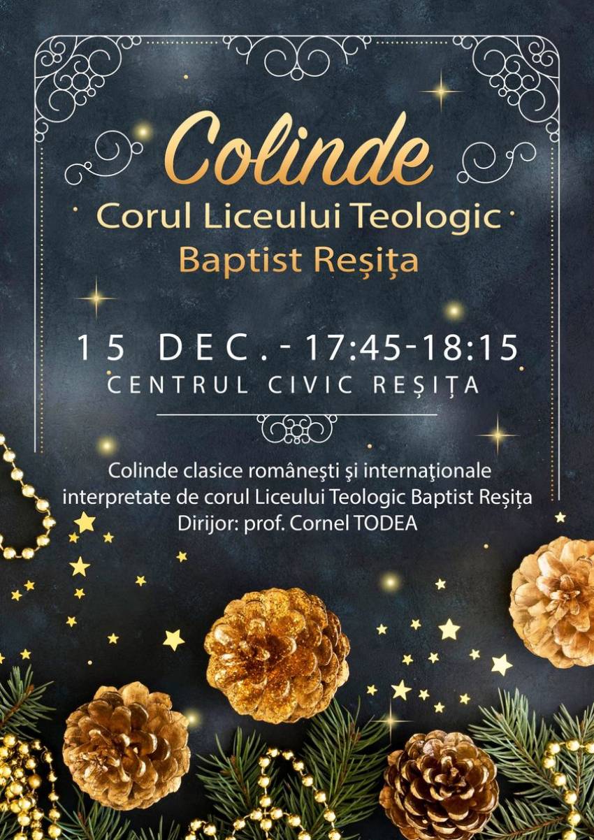 Concert de colinde în Centrul Civic Reșița