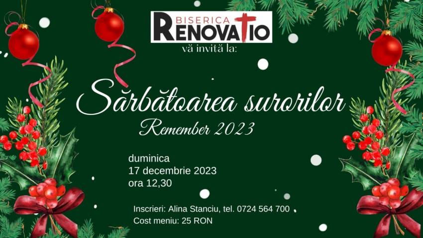 Sărbătoarea Surorilor la Biserica Renovatio București