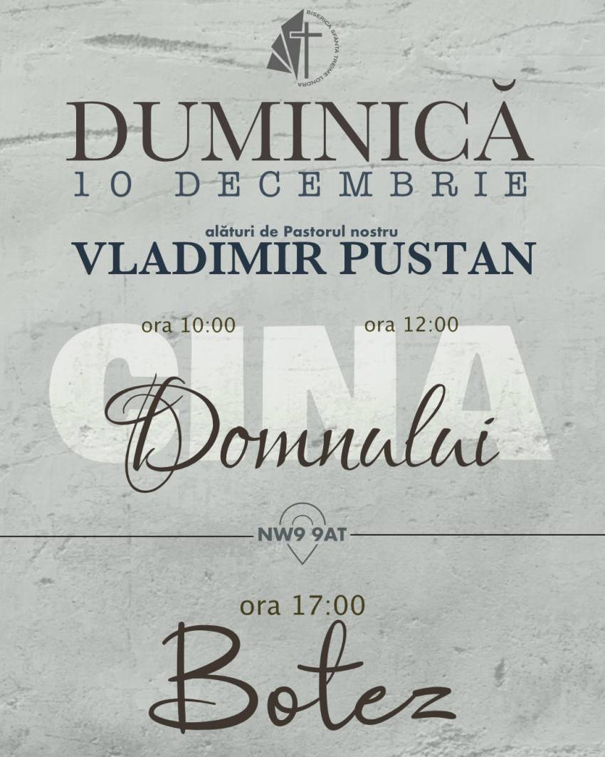 Vladimir Pustan & Botez la Biserica Sfânta Treime Londra