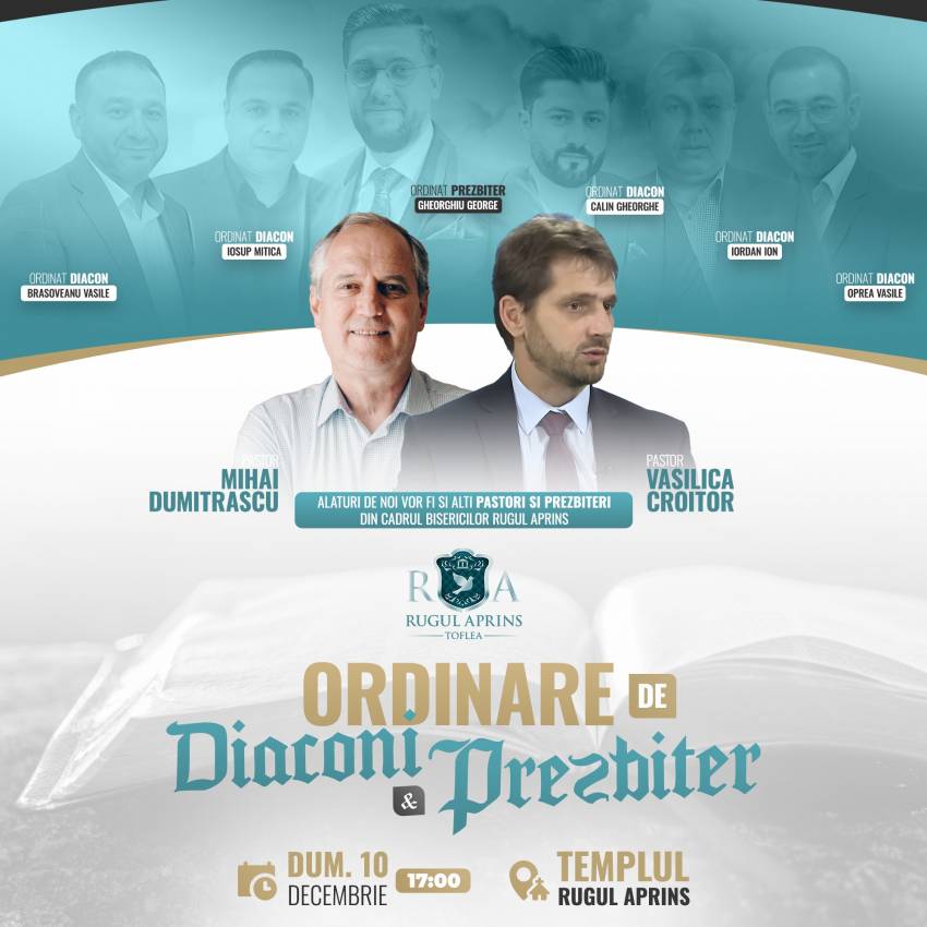 Mihai Dumitrașcu și Vasilică Croitor la Biserica Rugul Aprins Toflea
