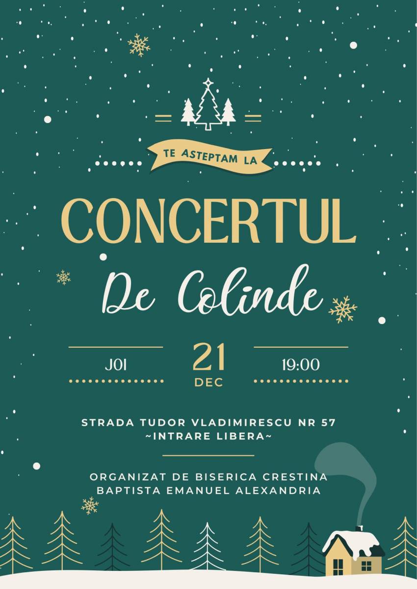 Concert de colinde la Biserica Emanuel Alexandria